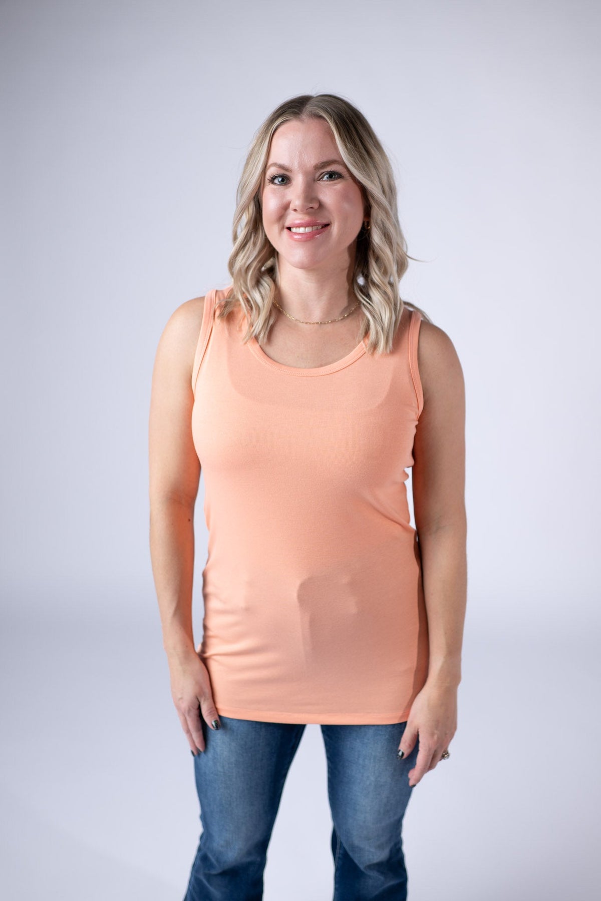 Ava Tank - Melon-tank-Villari Chic, women's online fashion boutique in Severna, Maryland