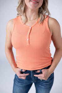 Addison Tank - Orange-tanks-Villari Chic, women's online fashion boutique in Severna, Maryland