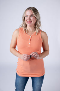 Addison Tank - Orange-tanks-Villari Chic, women's online fashion boutique in Severna, Maryland