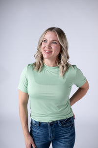 Blair Short Sleeve Top - Sage-Tops-Villari Chic, women's online fashion boutique in Severna, Maryland