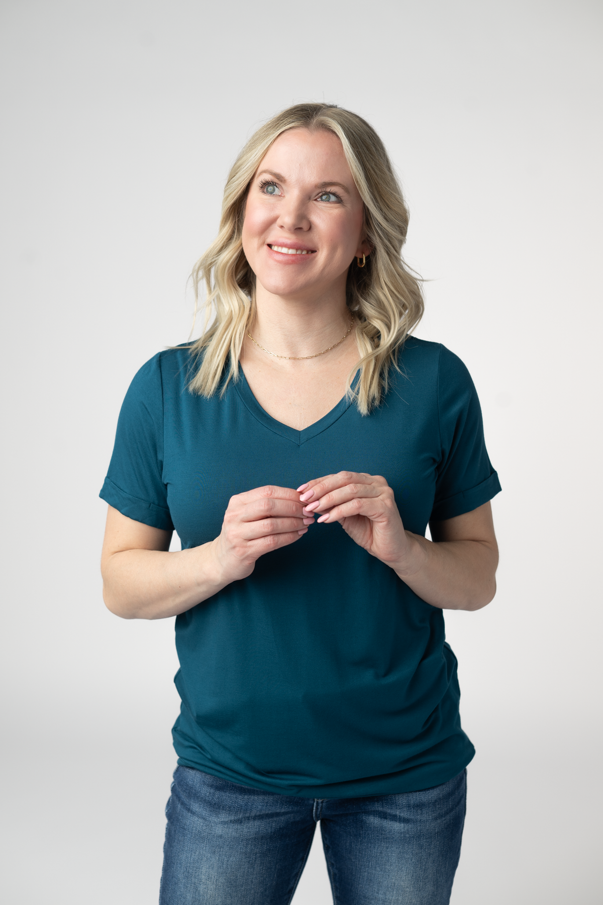 Sophie Top - Teal-Shirts-Villari Chic, women's online fashion boutique in Severna, Maryland