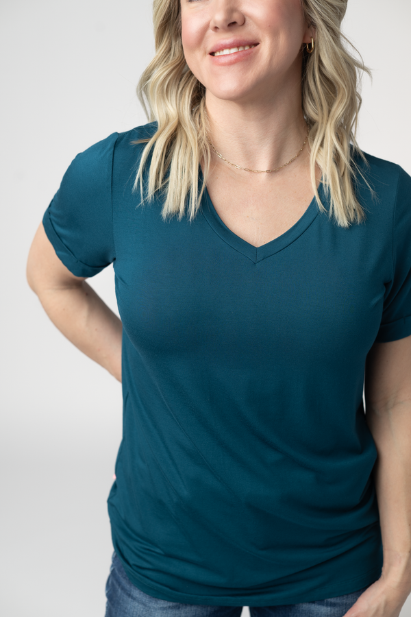 Sophie Top - Teal-Shirts-Villari Chic, women's online fashion boutique in Severna, Maryland