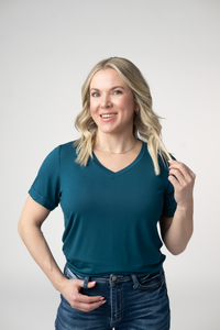 Sophie Top - Teal-Shirts-Villari Chic, women's online fashion boutique in Severna, Maryland