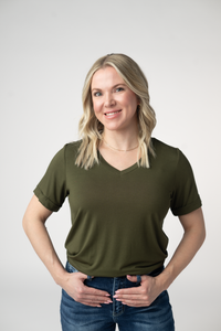 Sophie Top - Dark Olive-Shirts-Villari Chic, women's online fashion boutique in Severna, Maryland