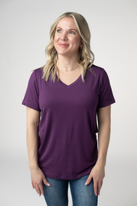 Sophie Top - Purple-Shirts-Villari Chic, women's online fashion boutique in Severna, Maryland