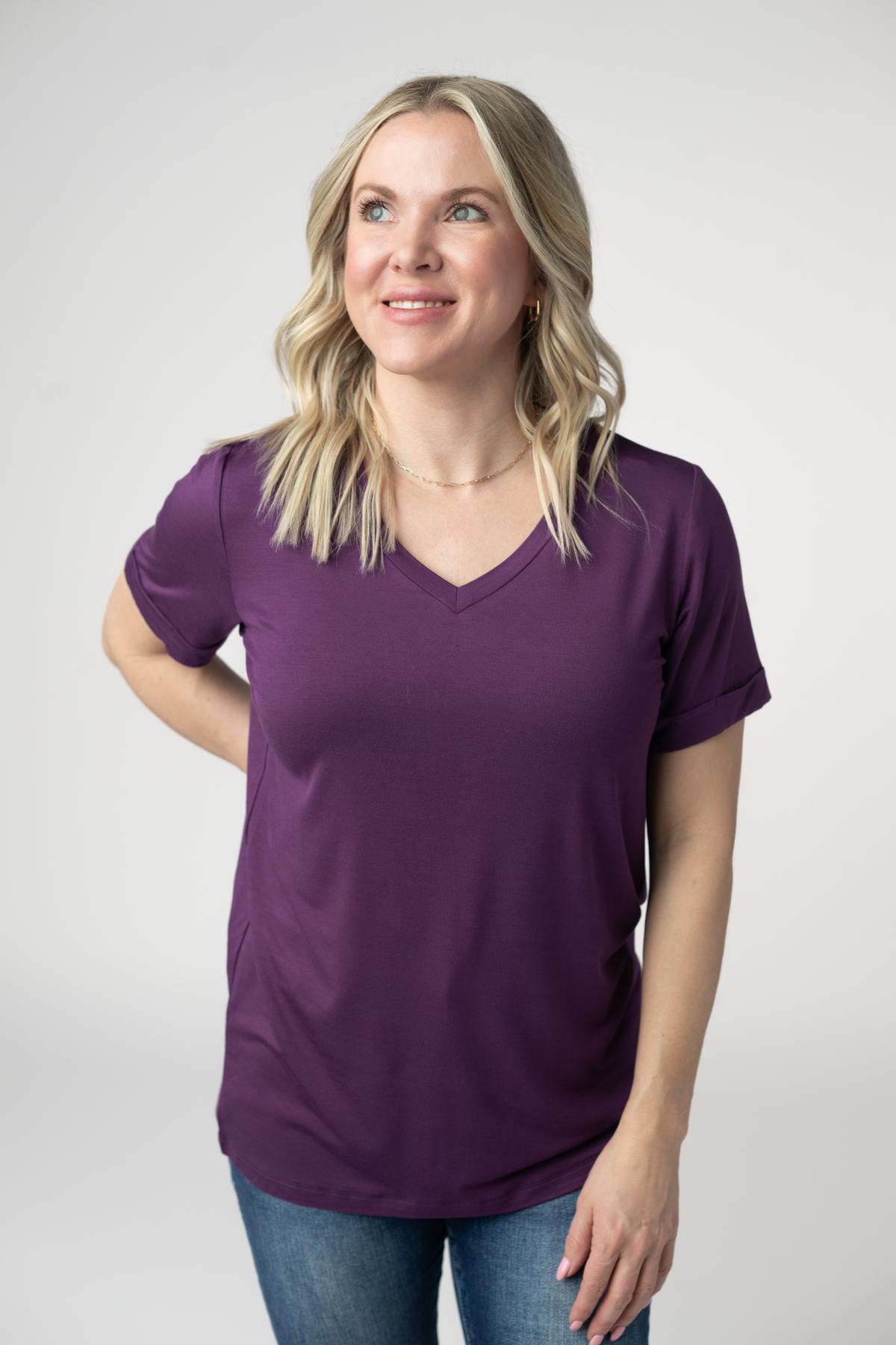 Sophie Top - Purple-Shirts-Villari Chic, women's online fashion boutique in Severna, Maryland