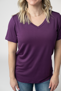 Sophie Top - Purple-Shirts-Villari Chic, women's online fashion boutique in Severna, Maryland