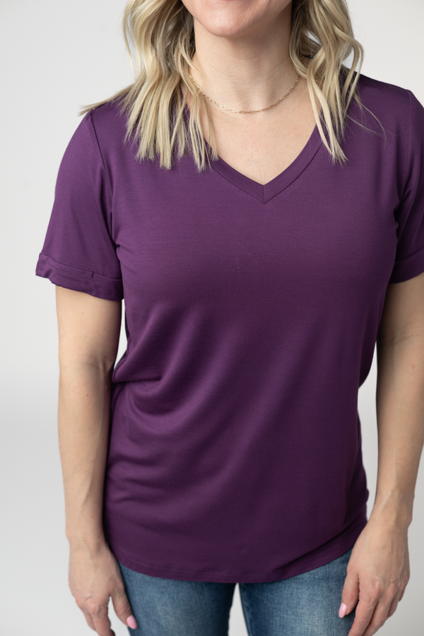 Sophie Top - Purple-Shirts-Villari Chic, women's online fashion boutique in Severna, Maryland