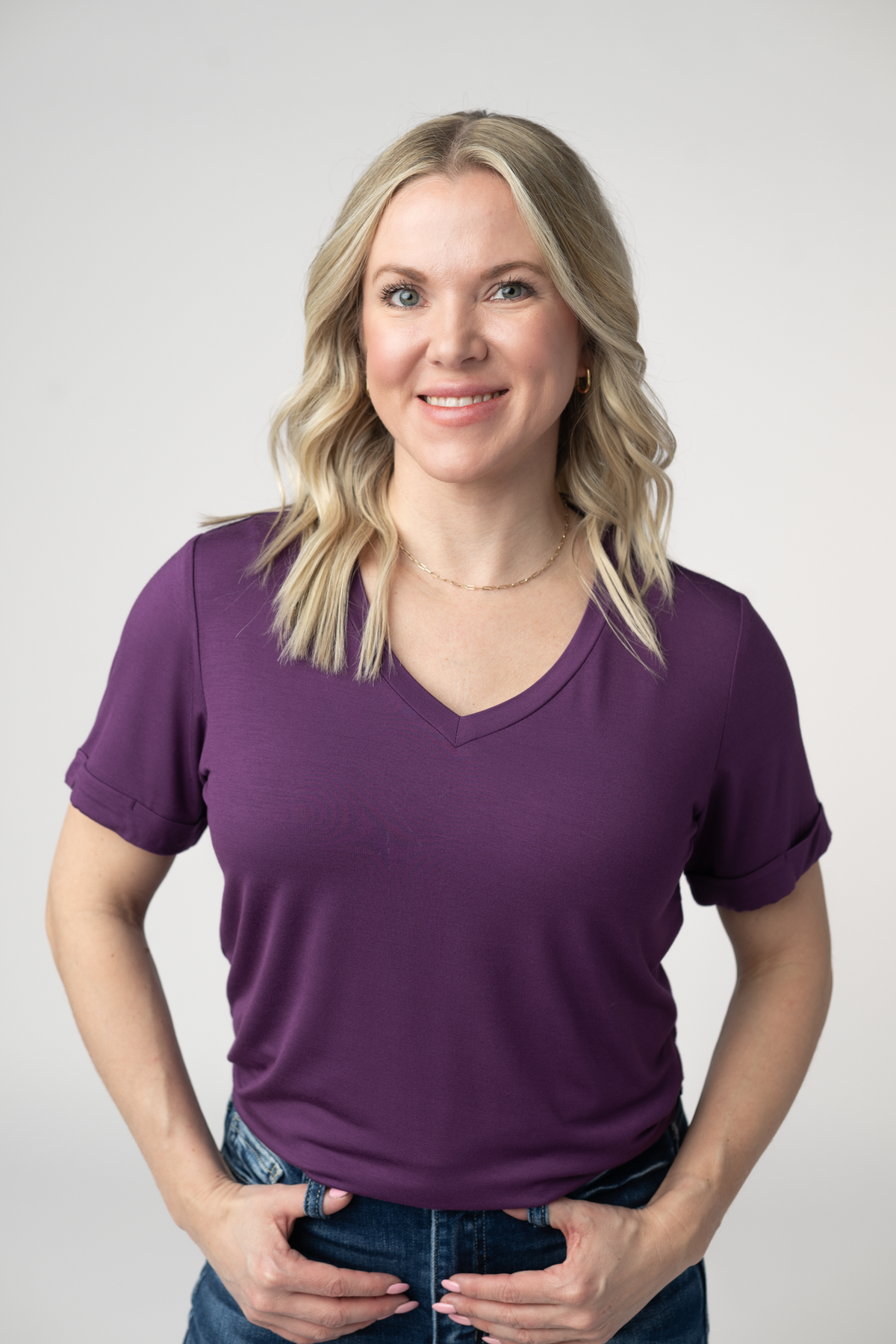 Sophie Top - Purple-Shirts-Villari Chic, women's online fashion boutique in Severna, Maryland