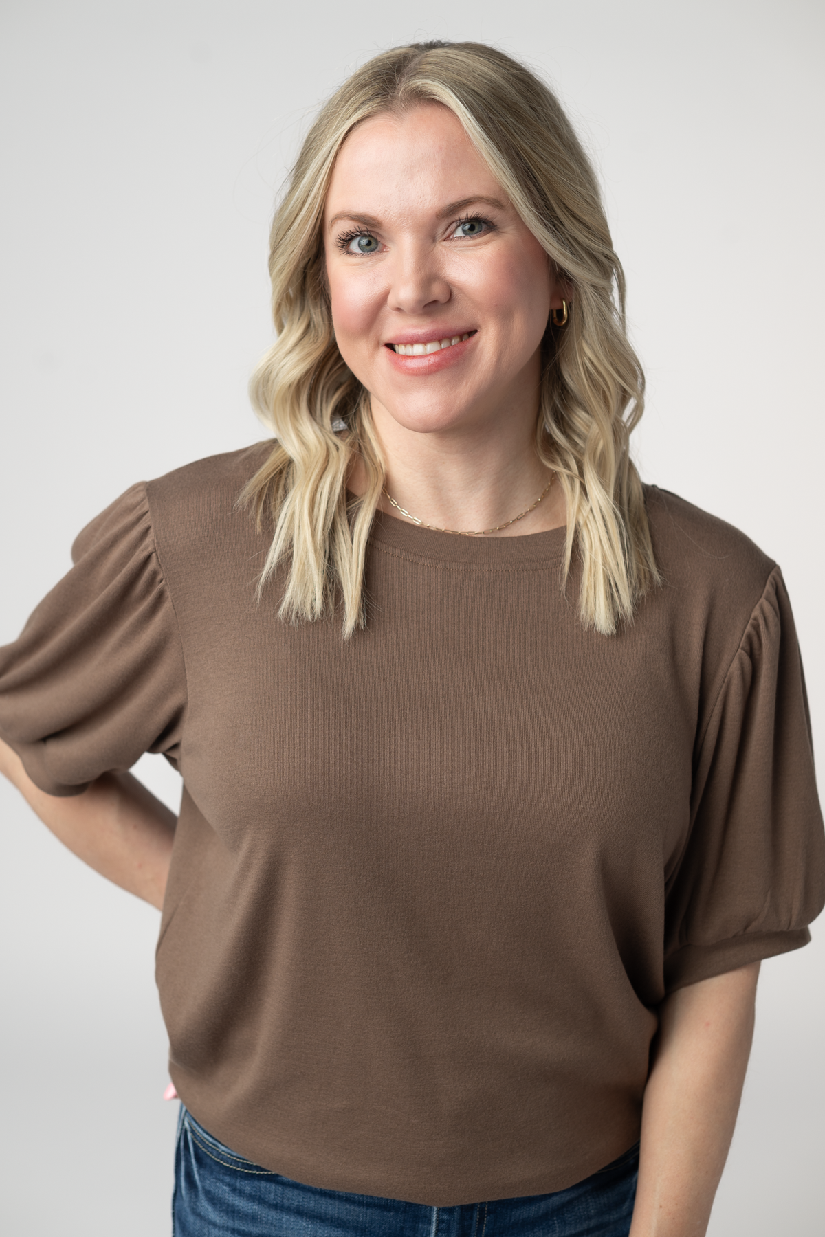 Katie Cozy Top - Mocha-Tops-Villari Chic, women's online fashion boutique in Severna, Maryland