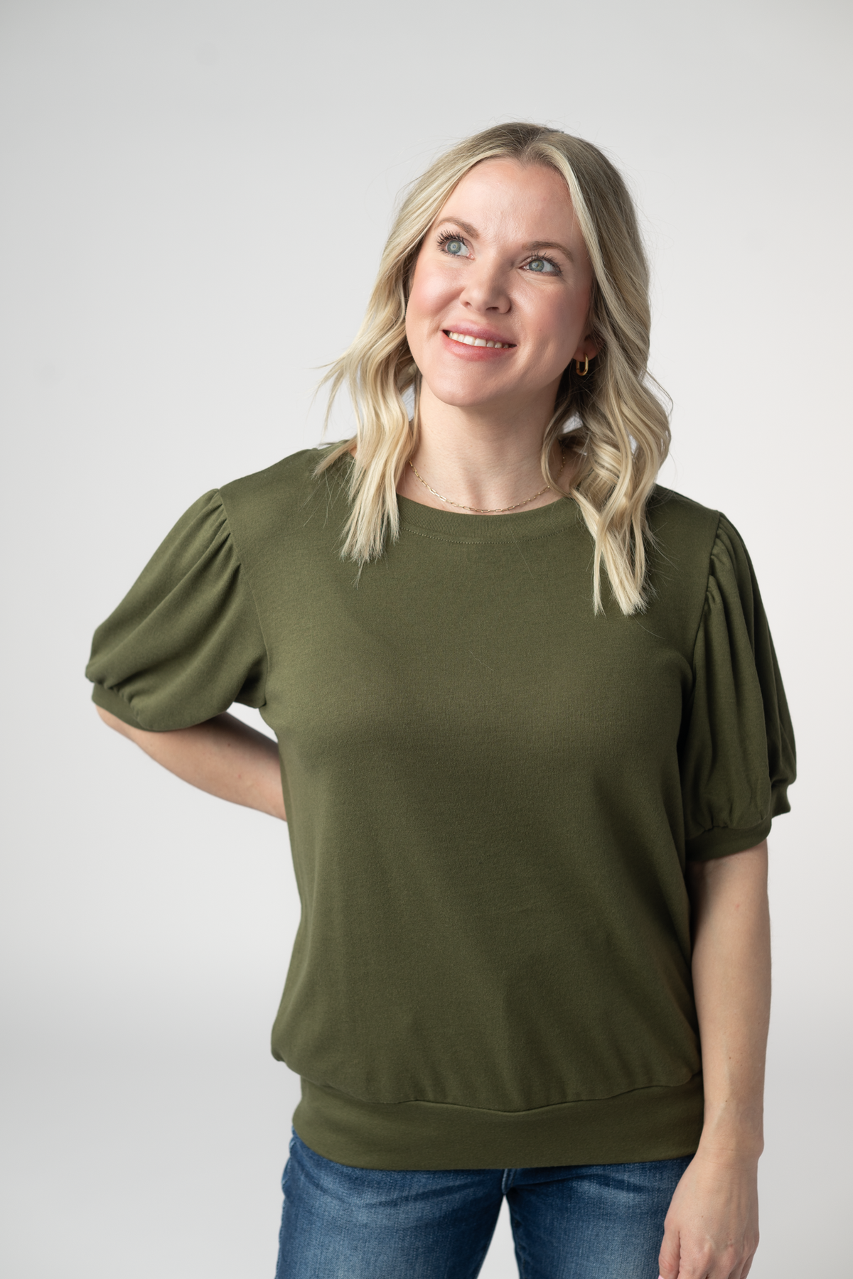 Katie Cozy Top - Olive-Tops-Villari Chic, women's online fashion boutique in Severna, Maryland