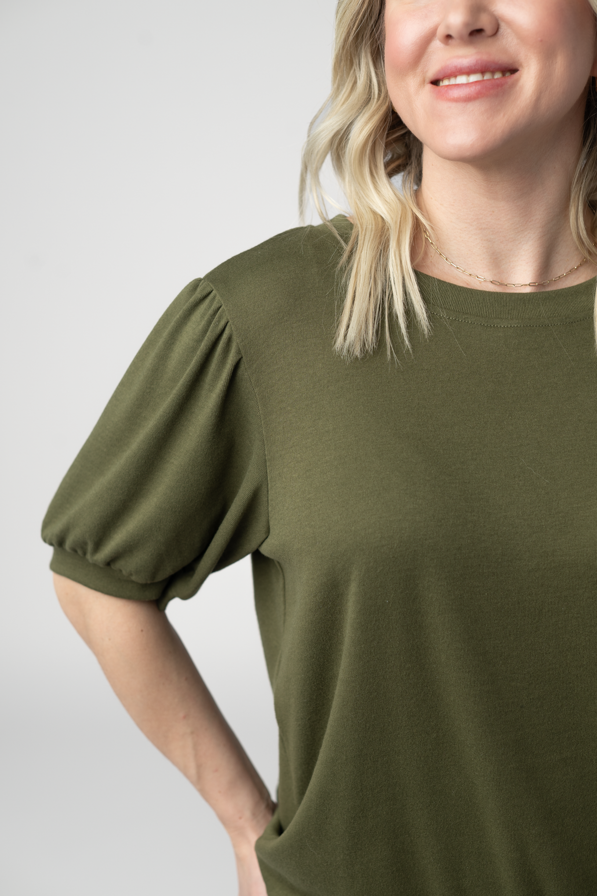 Katie Cozy Top - Olive-Tops-Villari Chic, women's online fashion boutique in Severna, Maryland
