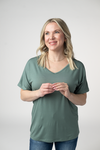 Chloe Cozy Top - Dusty Jade-Tops-Villari Chic, women's online fashion boutique in Severna, Maryland