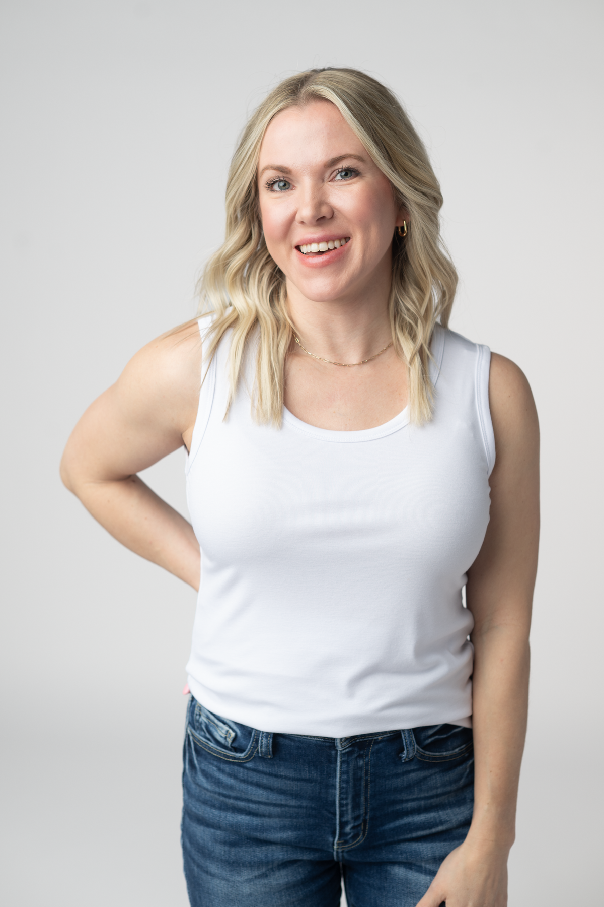 Ava Tank- White-tank-Villari Chic, women's online fashion boutique in Severna, Maryland