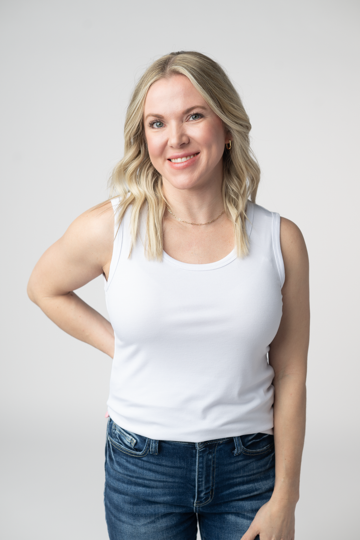 Ava Tank- White-tank-Villari Chic, women's online fashion boutique in Severna, Maryland
