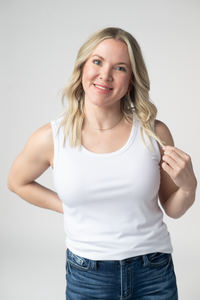 Ava Tank- White-tank-Villari Chic, women's online fashion boutique in Severna, Maryland