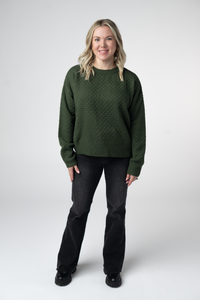 Gianna Pullover Sweater - Olive-sweater-Villari Chic, women's online fashion boutique in Severna, Maryland