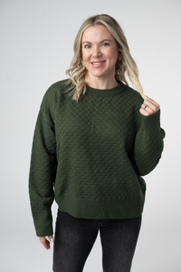 Gianna Pullover Sweater - Olive-sweater-Villari Chic, women's online fashion boutique in Severna, Maryland