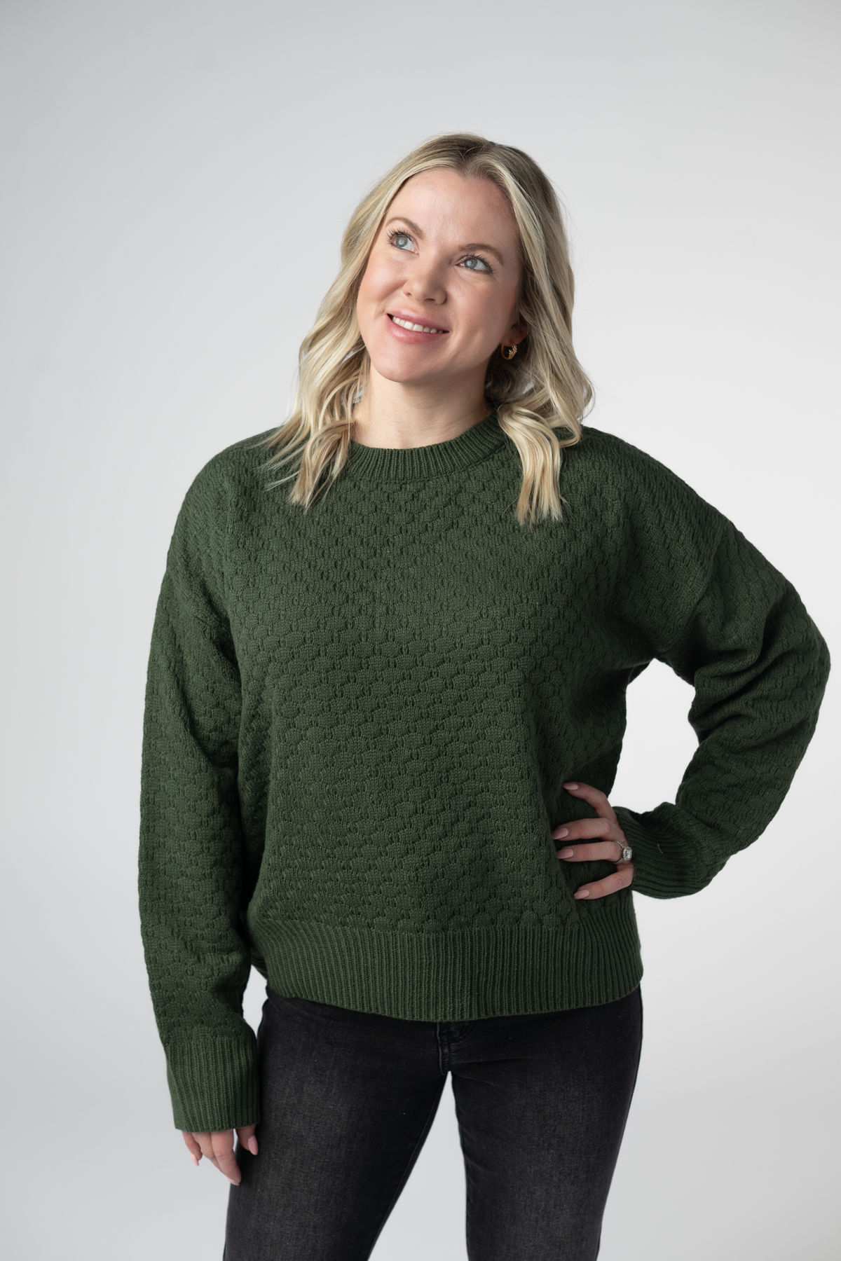 Gianna Pullover Sweater - Olive-sweater-Villari Chic, women's online fashion boutique in Severna, Maryland
