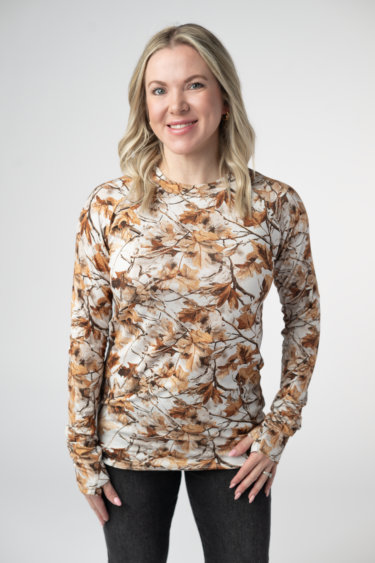 Blair Long Sleeve Top - Woodsy Camo-Tops-Villari Chic, women's online fashion boutique in Severna, Maryland