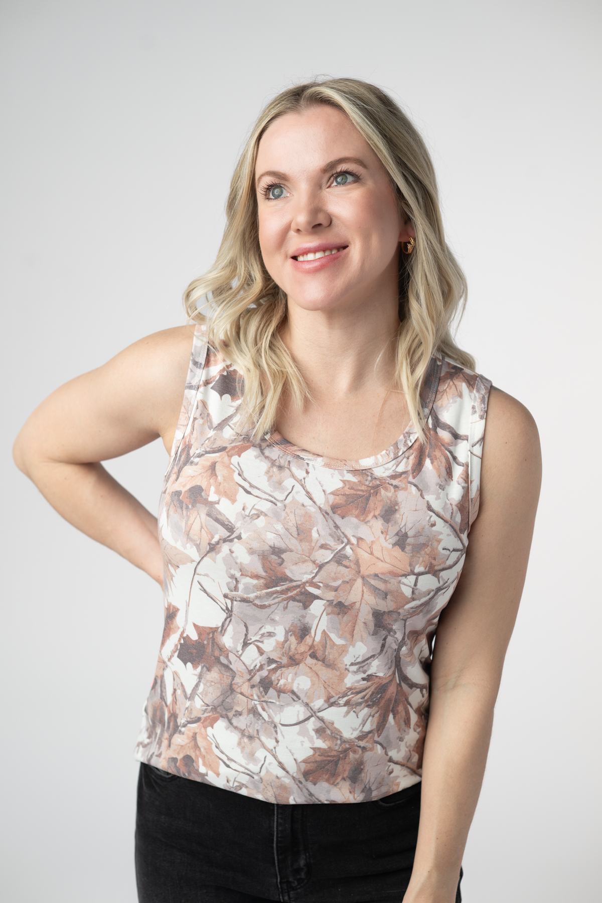 Ava Tank - Woodsy Camo-tank-Villari Chic, women's online fashion boutique in Severna, Maryland