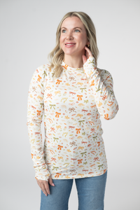Blair Long Sleeve Top - Harvest Bows-Tops-Villari Chic, women's online fashion boutique in Severna, Maryland