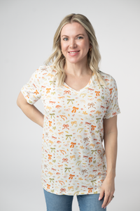 Sophie Top - Harvest Bows-Shirts-Villari Chic, women's online fashion boutique in Severna, Maryland