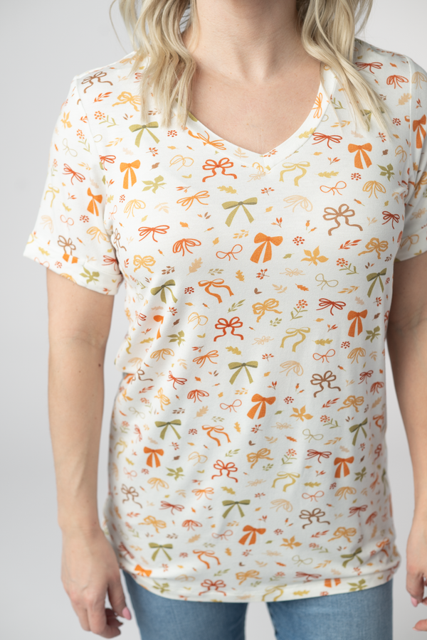 Sophie Top - Harvest Bows-Shirts-Villari Chic, women's online fashion boutique in Severna, Maryland