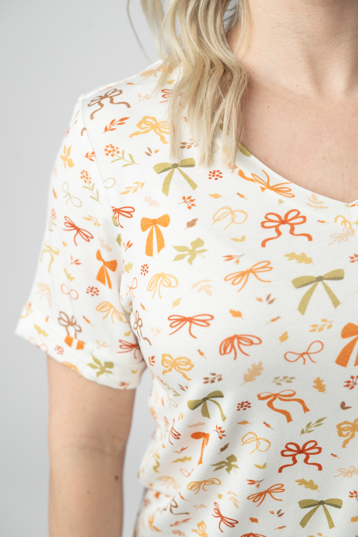 Sophie Top - Harvest Bows-Shirts-Villari Chic, women's online fashion boutique in Severna, Maryland