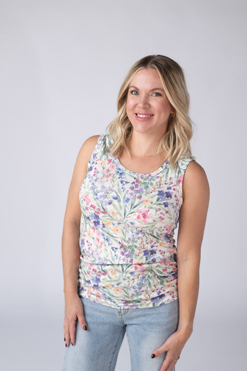 Ava Tank - Cottage Floral-tank-Villari Chic, women's online fashion boutique in Severna, Maryland