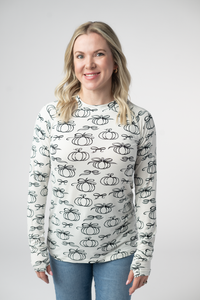Blair Long Sleeve Top - Classic Pumpkins-Tops-Villari Chic, women's online fashion boutique in Severna, Maryland