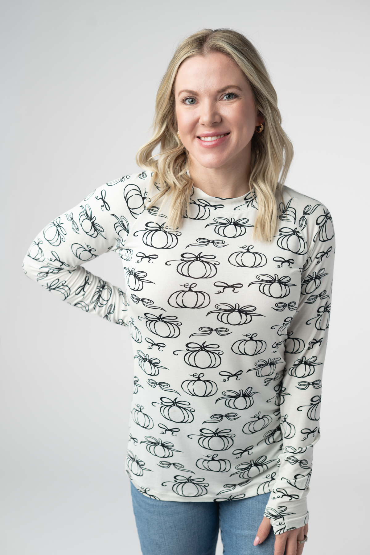 Blair Long Sleeve Top - Classic Pumpkins-Tops-Villari Chic, women's online fashion boutique in Severna, Maryland