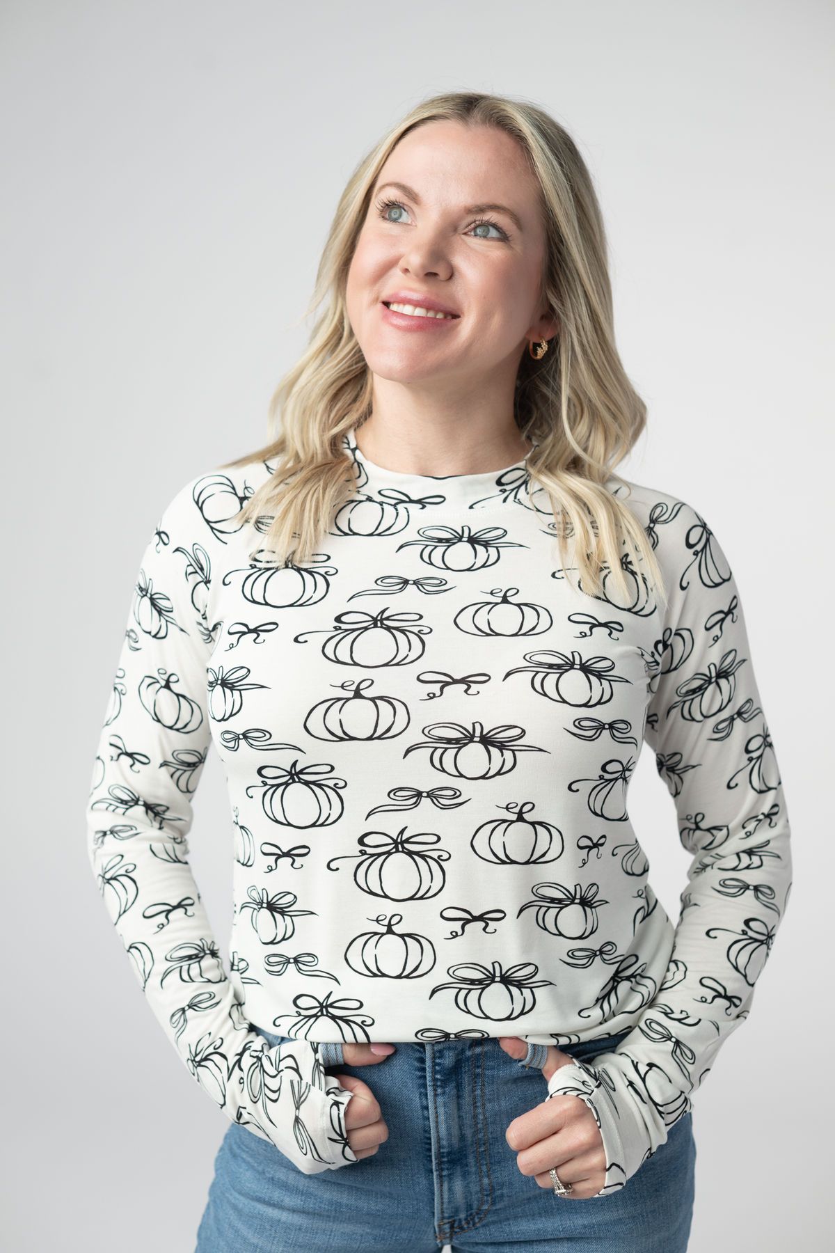 Blair Long Sleeve Top - Classic Pumpkins-Tops-Villari Chic, women's online fashion boutique in Severna, Maryland