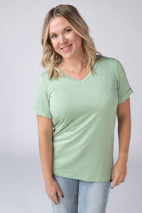 Sophie Tee - Seafoam Green-Shirts-Villari Chic, women's online fashion boutique in Severna, Maryland