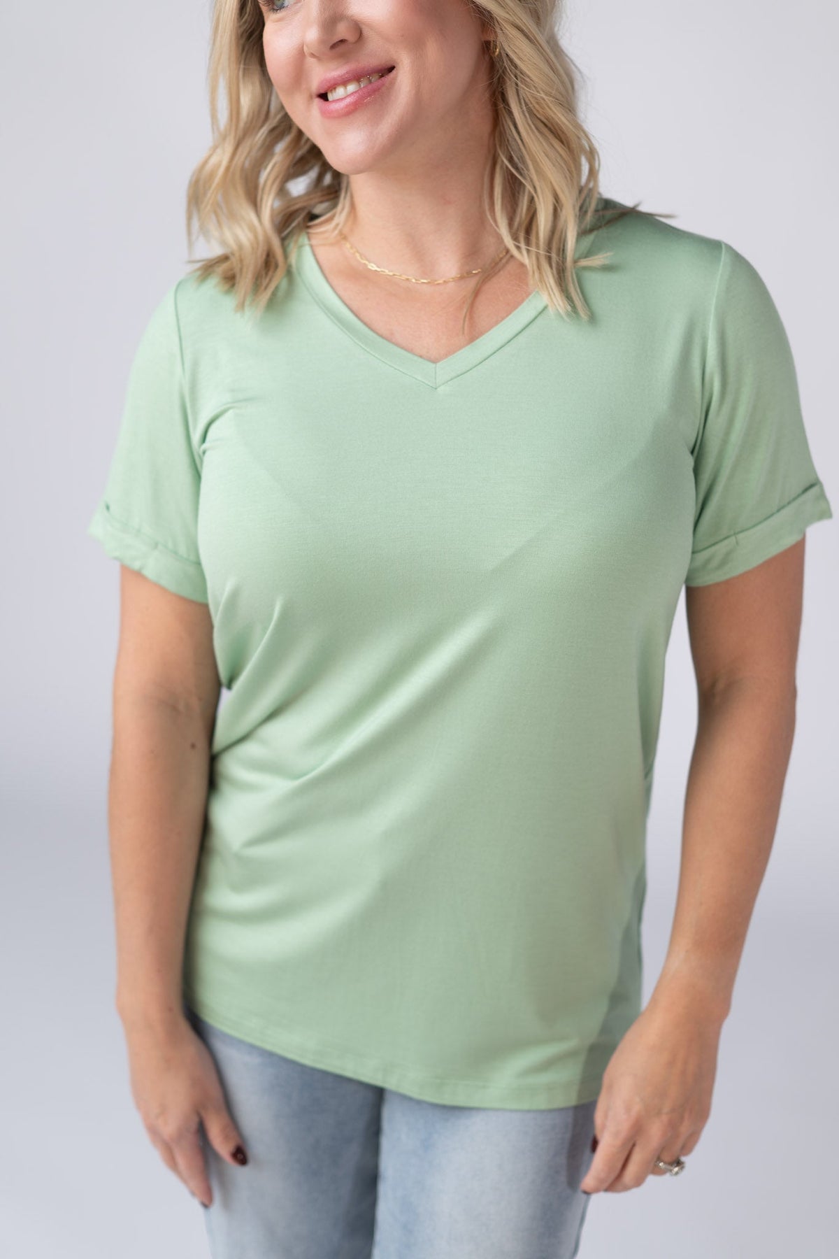 Sophie Tee - Seafoam Green-Shirts-Villari Chic, women's online fashion boutique in Severna, Maryland