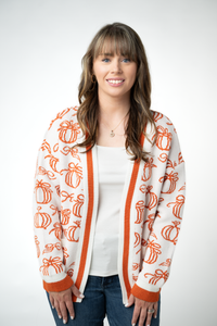 Pumpkins Pocket Cardigan-Cardigan-Villari Chic, women's online fashion boutique in Severna, Maryland
