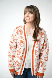 Pumpkins Pocket Cardigan-Cardigan-Villari Chic, women's online fashion boutique in Severna, Maryland