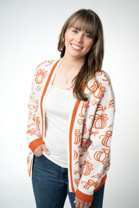 Pumpkins Pocket Cardigan-Cardigan-Villari Chic, women's online fashion boutique in Severna, Maryland
