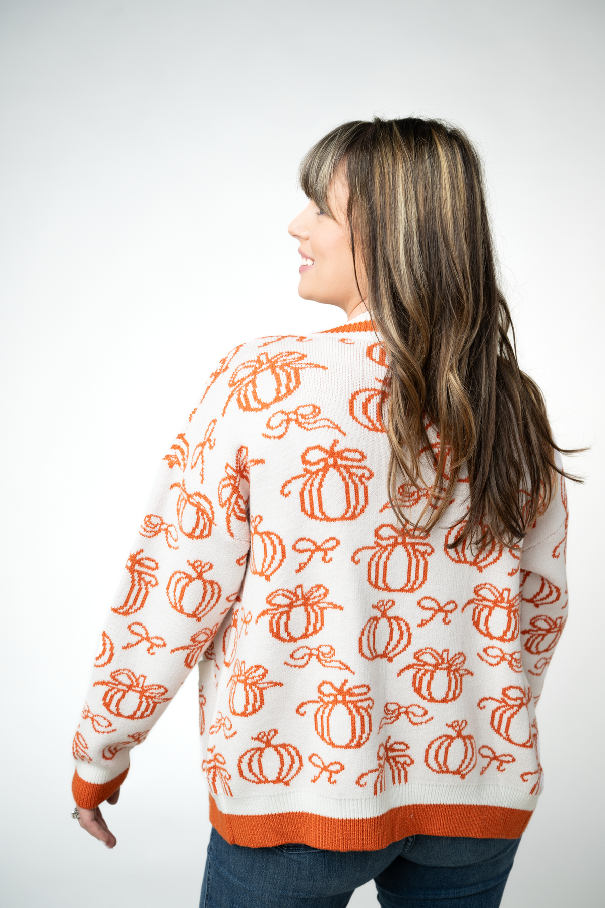Pumpkins Pocket Cardigan-Cardigan-Villari Chic, women's online fashion boutique in Severna, Maryland