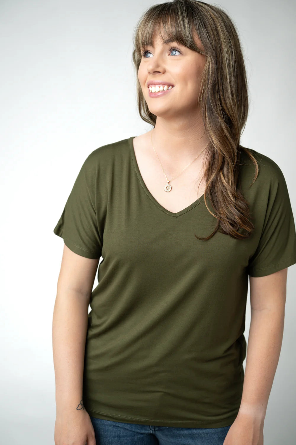 Chloe Cozy Top - Dark Olive-Tops-Villari Chic, women's online fashion boutique in Severna, Maryland