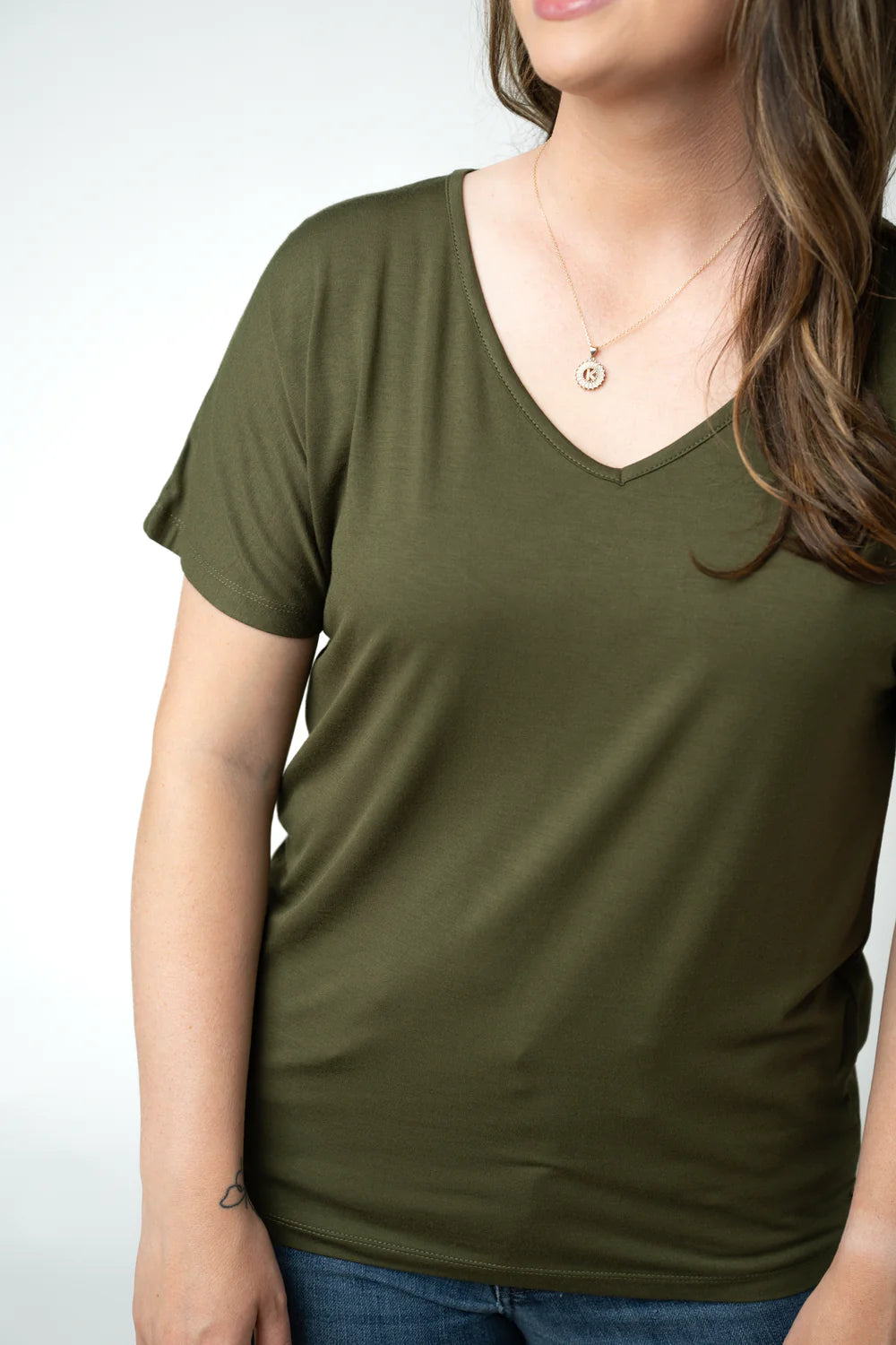 Chloe Cozy Top - Dark Olive-Tops-Villari Chic, women's online fashion boutique in Severna, Maryland