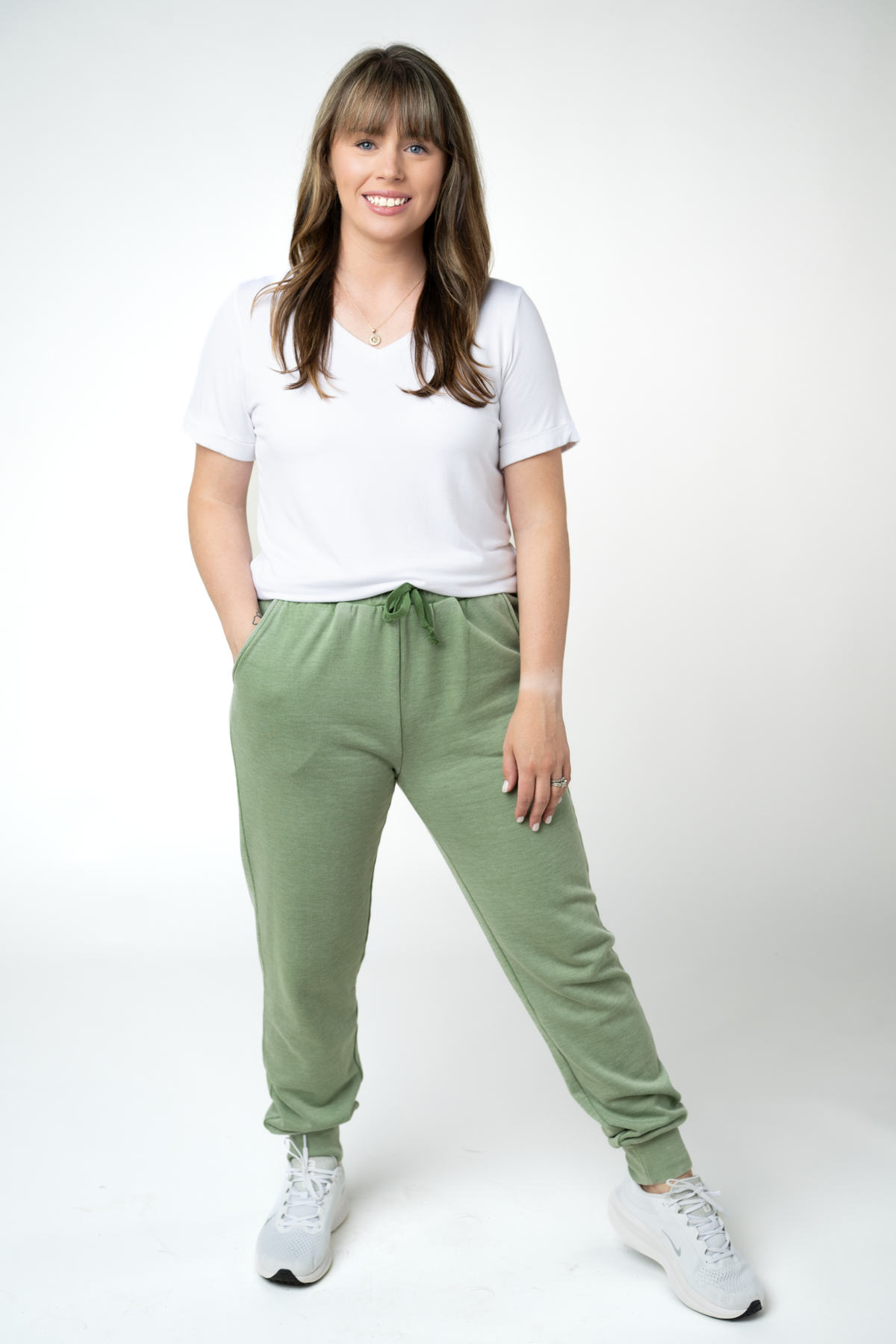 Vintage Wash Joggers - Olive-bottoms-Villari Chic, women's online fashion boutique in Severna, Maryland