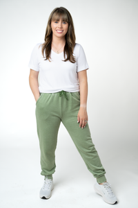 Vintage Wash Joggers - Olive-bottoms-Villari Chic, women's online fashion boutique in Severna, Maryland