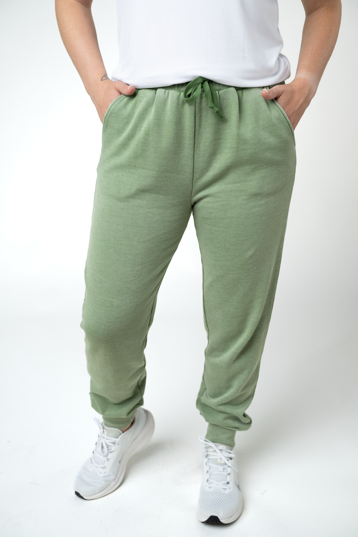 Vintage Wash Joggers - Olive-bottoms-Villari Chic, women's online fashion boutique in Severna, Maryland