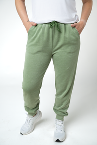 Vintage Wash Joggers - Olive-bottoms-Villari Chic, women's online fashion boutique in Severna, Maryland