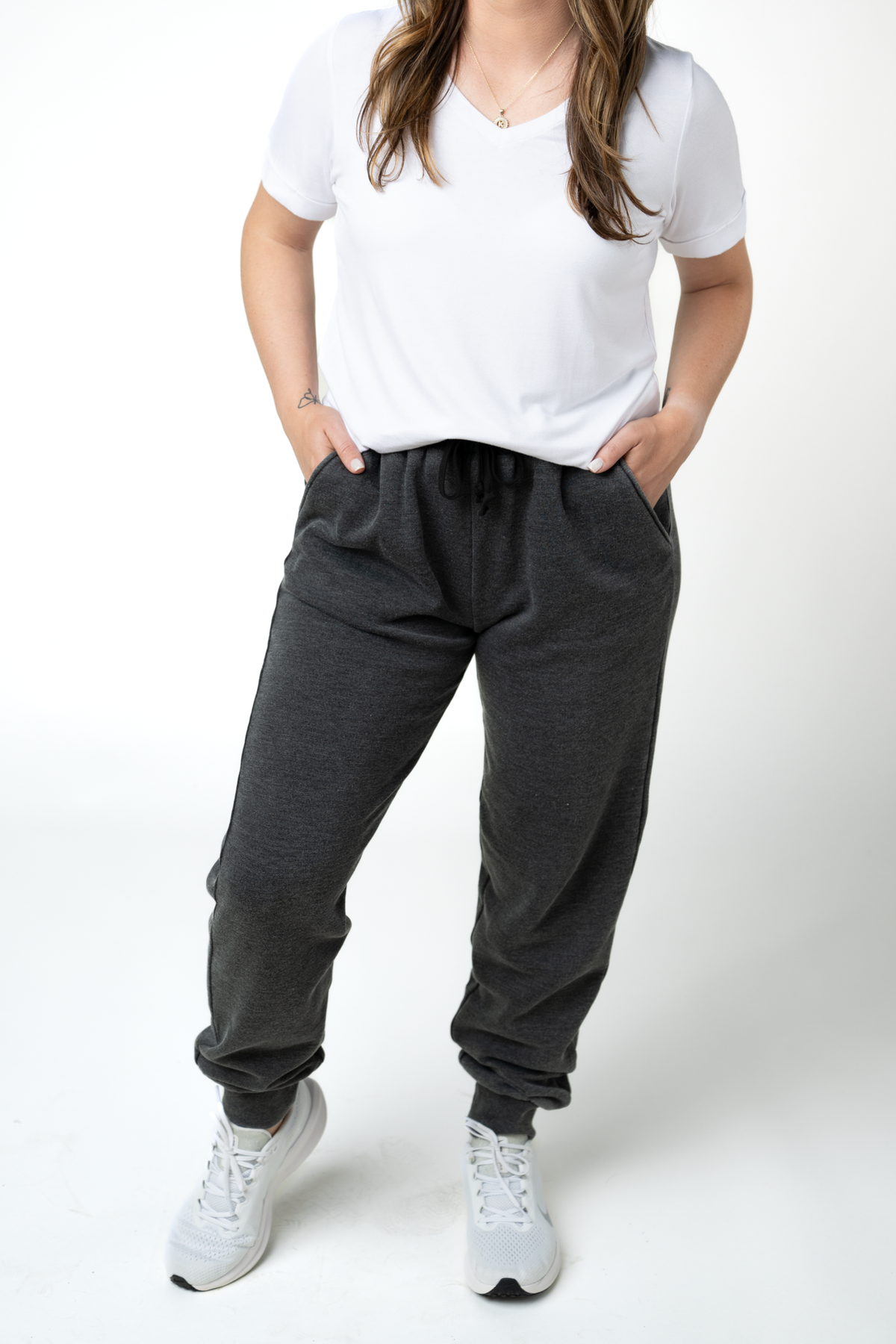 Vintage Wash Joggers - Black-bottoms-Villari Chic, women's online fashion boutique in Severna, Maryland