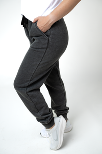 Vintage Wash Joggers - Black-bottoms-Villari Chic, women's online fashion boutique in Severna, Maryland