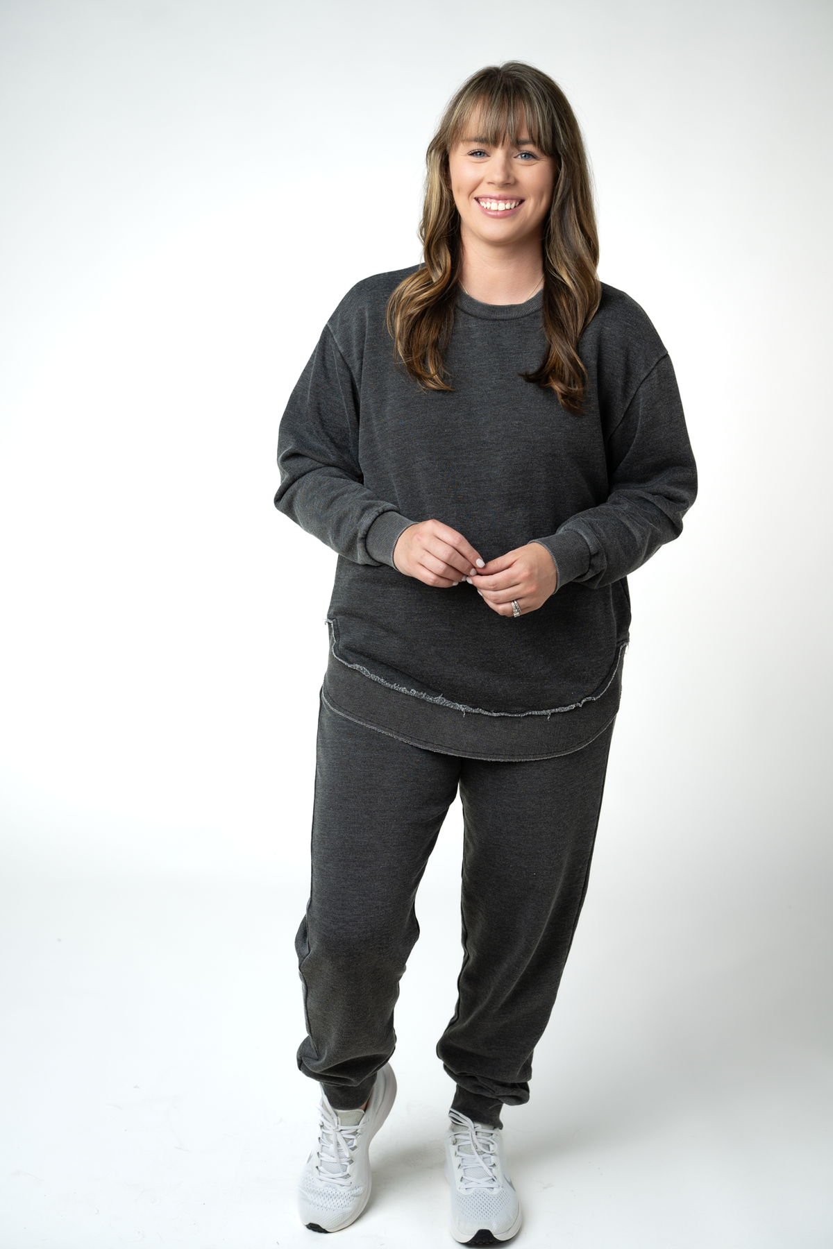 Vintage Wash Joggers - Black-bottoms-Villari Chic, women's online fashion boutique in Severna, Maryland