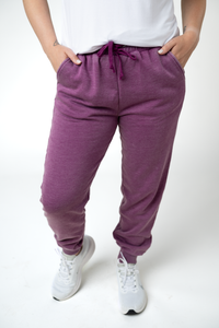 Vintage Wash Joggers - Purple-bottoms-Villari Chic, women's online fashion boutique in Severna, Maryland