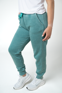 Vintage Wash Joggers - Teal-bottoms-Villari Chic, women's online fashion boutique in Severna, Maryland